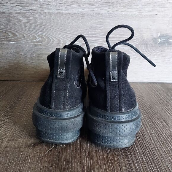 Converse All Star Disrupt CX Hi Triple Black Faux Suede High Top Sneakers Size 7 - Picture 5 of 9